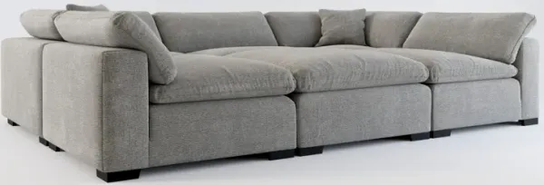 Plush Core Comfort 6-Piece Sectional - Living Large Charcoal