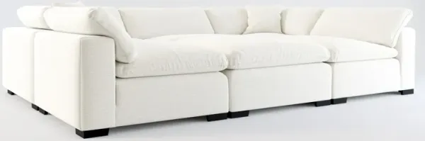 Plush Core Comfort 6-Piece Sectional - Living Large White