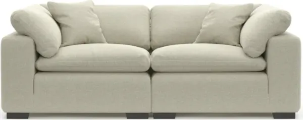 Plush Core Comfort Eco Performance Fabric 2-Piece Sofa - Liv Dove