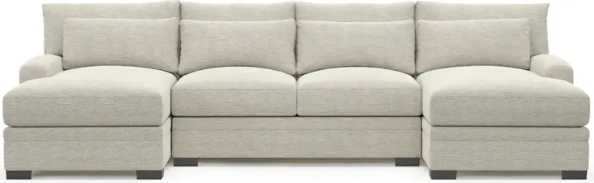 Winston 3-Piece Sectional with Dual Chaise - Merino Chalk