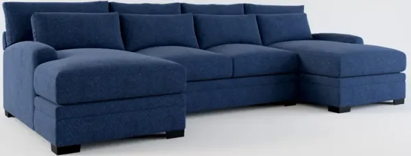 Winston 3-Piece Sectional with Dual Chaise - Oslo Navy