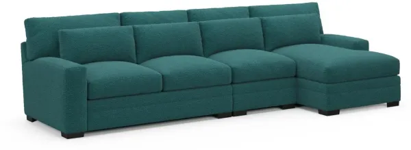 Boston Hybrid Comfort Sectional - Bloke Peacock