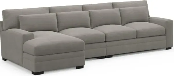 Boston Hybrid Comfort Sectional - Abington Fog
