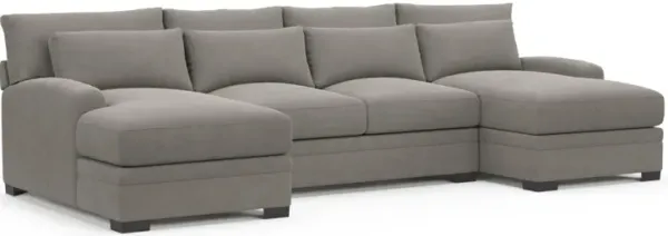 Boston Hybrid Comfort Sectional - Abington Fog