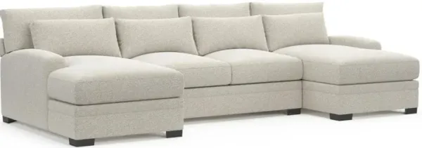 Boston Hybrid Comfort Sectional - Muse Stone