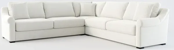 Bowery Foam Comfort 3-Piece Sectional - Oslo Snow