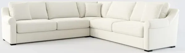Bowery Foam Comfort 3-Piece Sectional - Anders Ivory