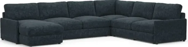 Jasper Foam Comfort Eco Performance 4-Piece Sectional - Argo Navy