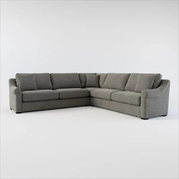 Bowery 3-Piece Sectional - Curious Charcoal