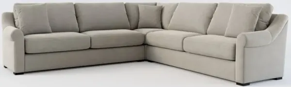 Bowery 3-Piece Sectional - Abington TW Fog