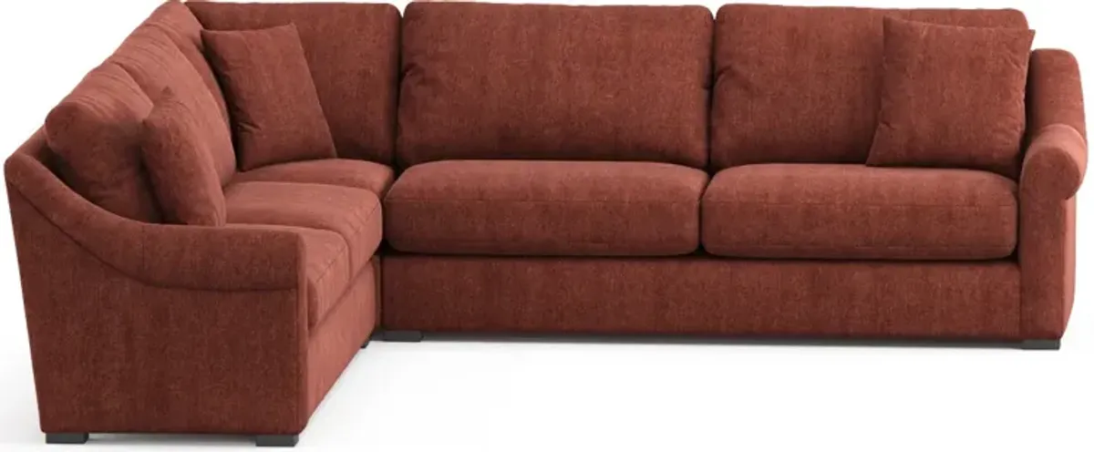 Bowery 3-Piece Sectional - Contessa Paprika