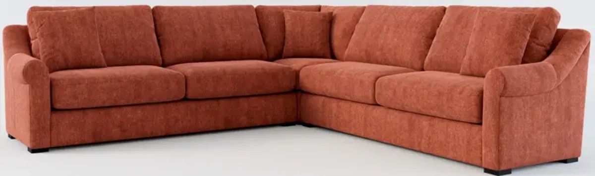 Bowery 3-Piece Sectional - Contessa Paprika