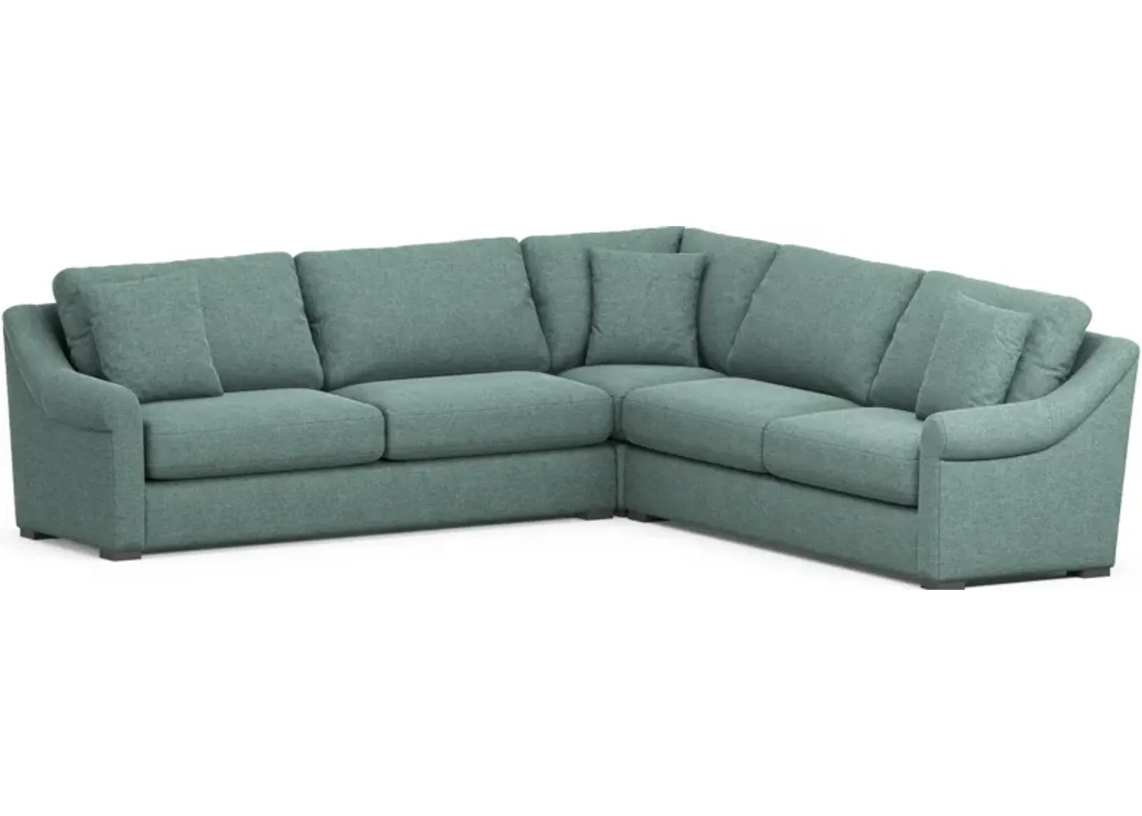 Bowery 3-Piece Sectional - Bridger Jade