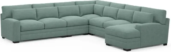 Boston Hybrid Comfort Sectional - Bridger Jade