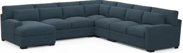 Boston Hybrid Comfort Sectional - Broderick Indigo