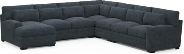 Boston Hybrid Comfort Sectional - Argo Navy