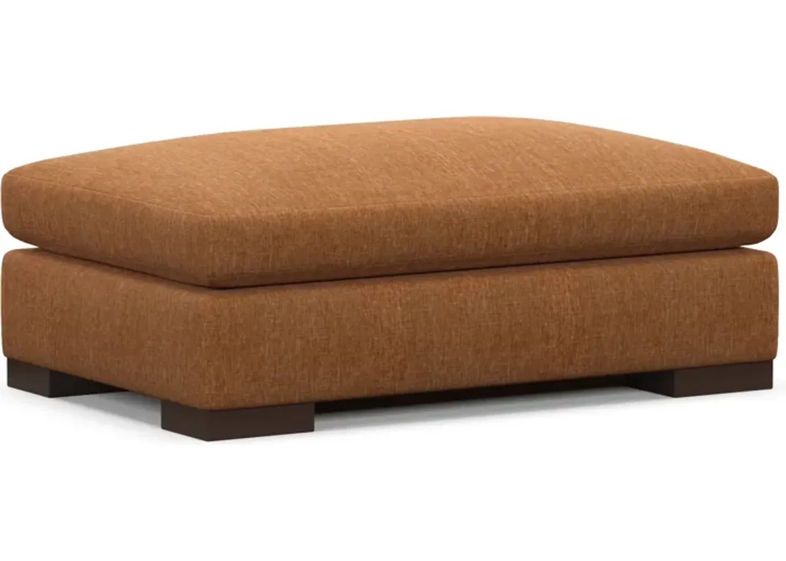 Ethan Hybrid Comfort Ottoman - Contessa Ginger