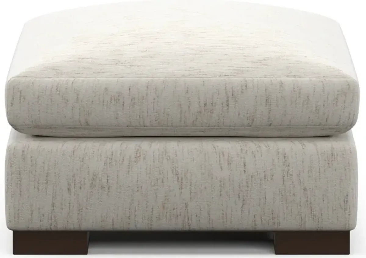 Ethan Hybrid Comfort Ottoman - P.T. Cream