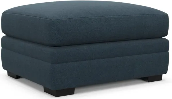 Boston Foam Comfort Ottoman - Broderick Indigo