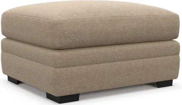 Boston Foam Comfort Ottoman - Liv Wicker