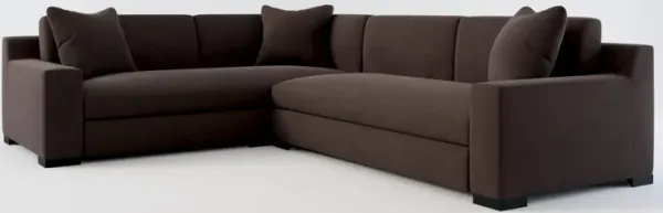 Ethan Foam Comfort 2-Piece Sectional with Right-Facing Sofa - Merrimac Dark Brown