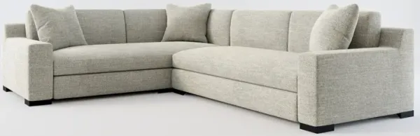 Ethan 2-Piece Foam Comfort Sectional with Right-Facing Sofa - Pandora Pepper