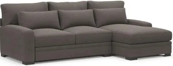 Boston Foam Comfort Sectional - Presidio Steel