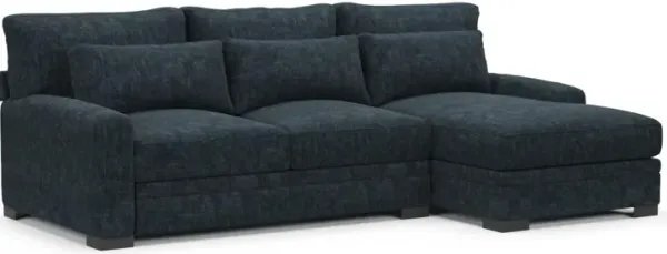 Boston Foam Comfort Sectional - Argo Navy