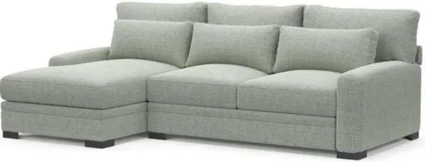 Boston Foam Comfort Sectional - Broderick Sea Glass