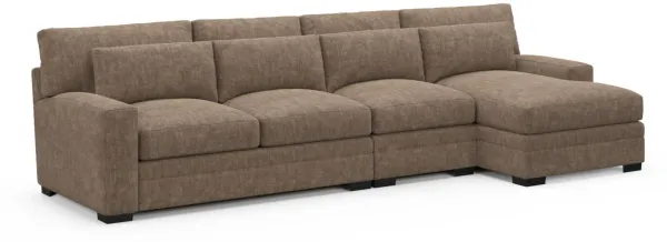 Boston Foam Comfort Sectional - Argo Java