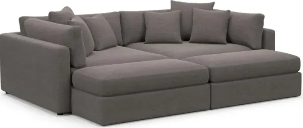 Sasha Foam Comfort Sectional - Presidio Steel
