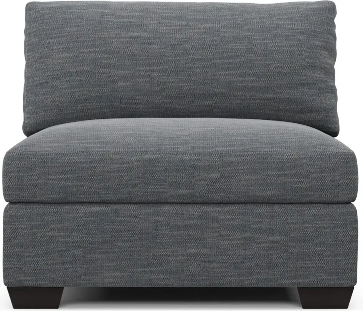 Beckham Foam Comfort Armless Chair - Dudley Indigo