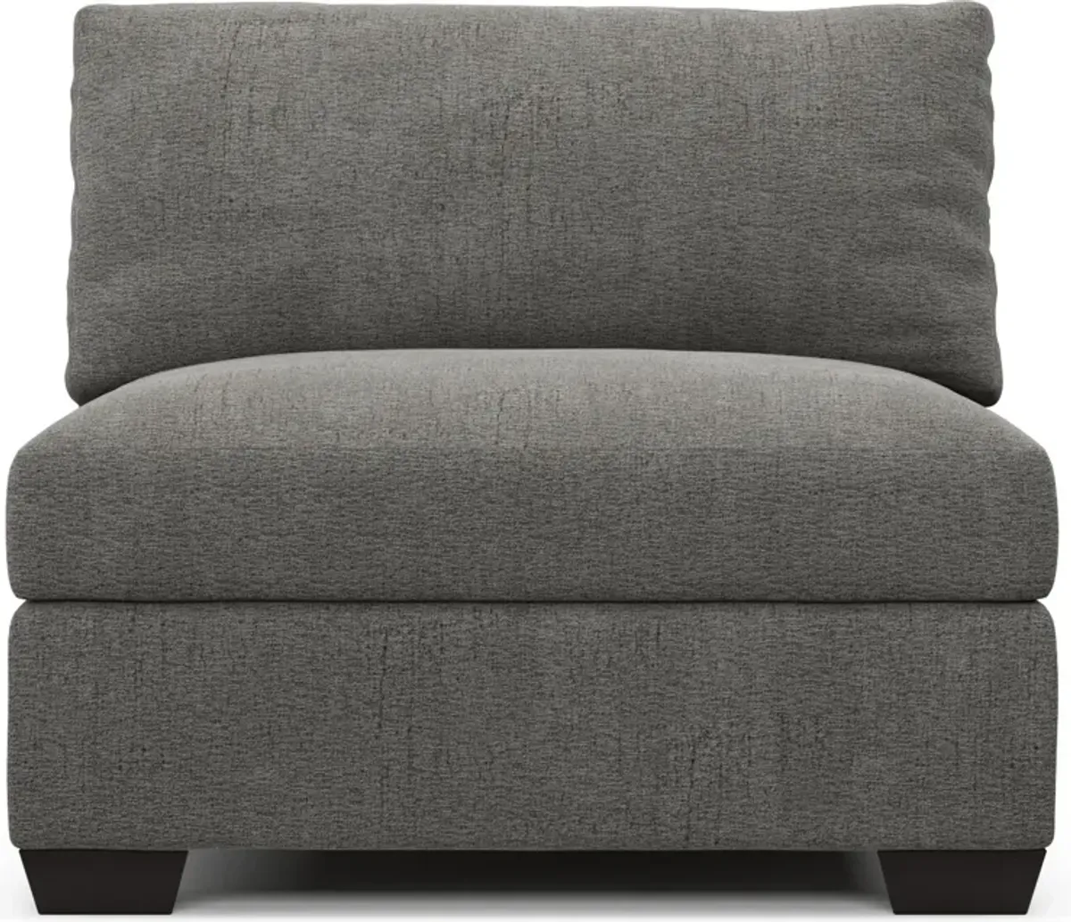 Beckham Foam Comfort Armless Chair - Living Large Charcoal