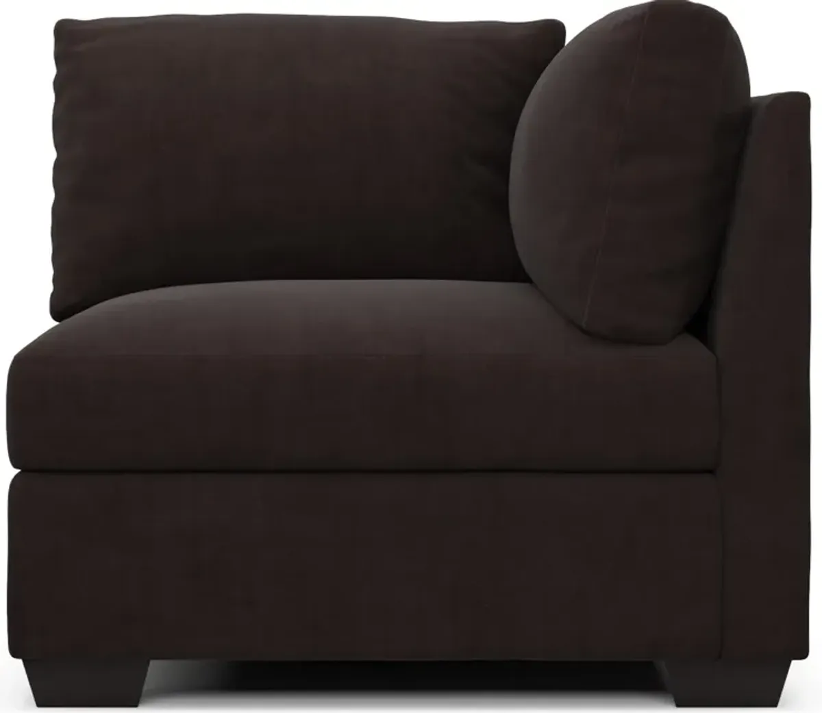 Beckham Foam Comfort Corner Chair - Merrimac Dark Brown