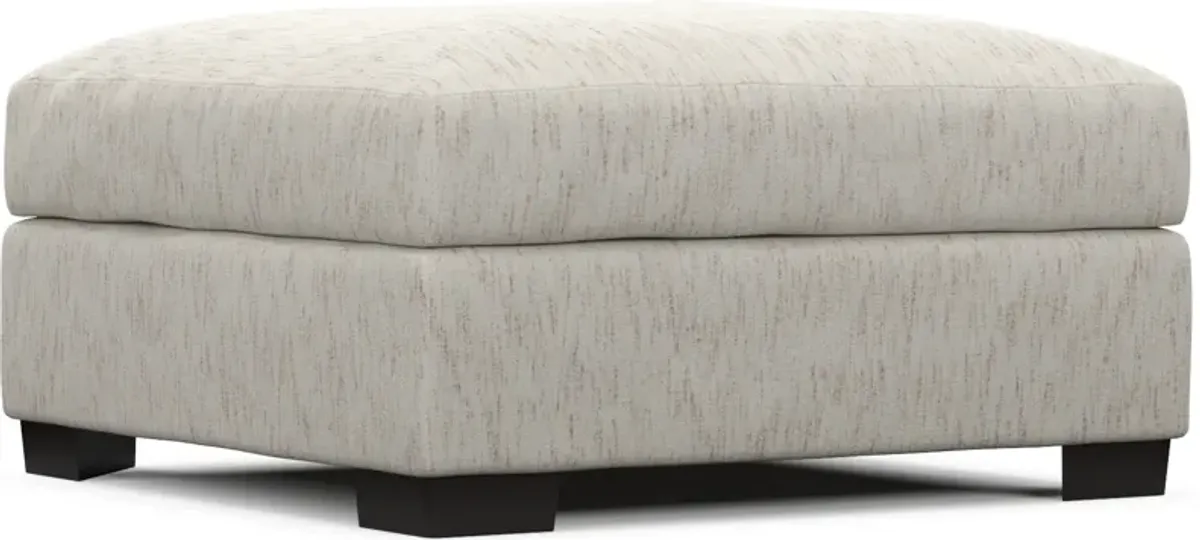 Beckham Foam Comfort Ottoman - P.T. Cream