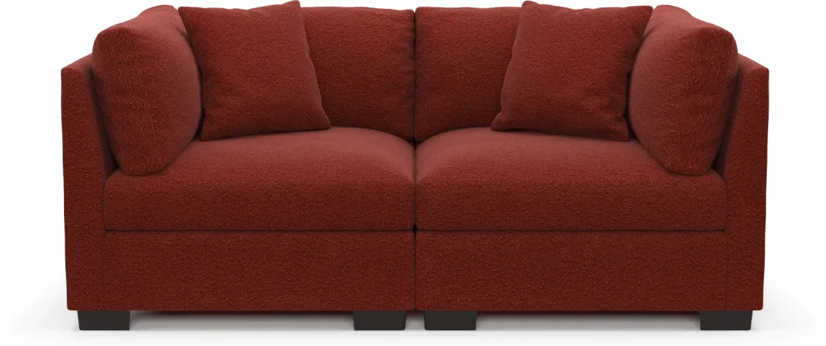 Beckham Foam Comfort 2-Piece Sofa - Bloke Brick