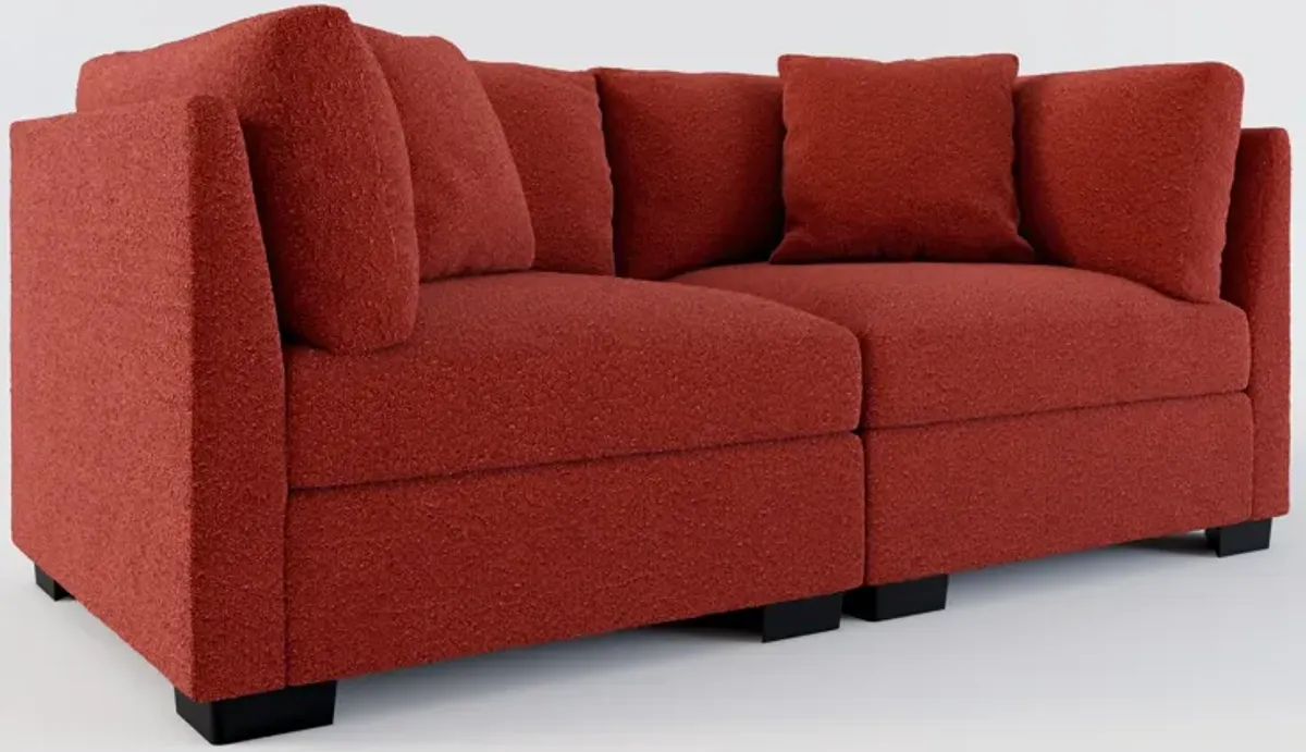 Beckham Foam Comfort 2-Piece Sofa - Bloke Brick