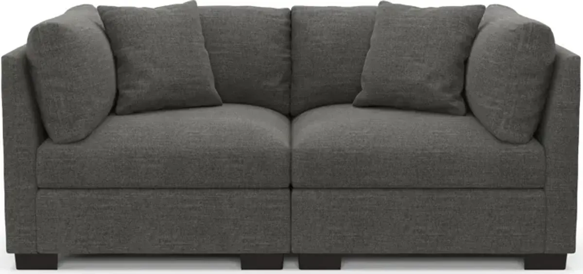 Beckham Foam Comfort 2-Piece Sofa - Curious Charcoal