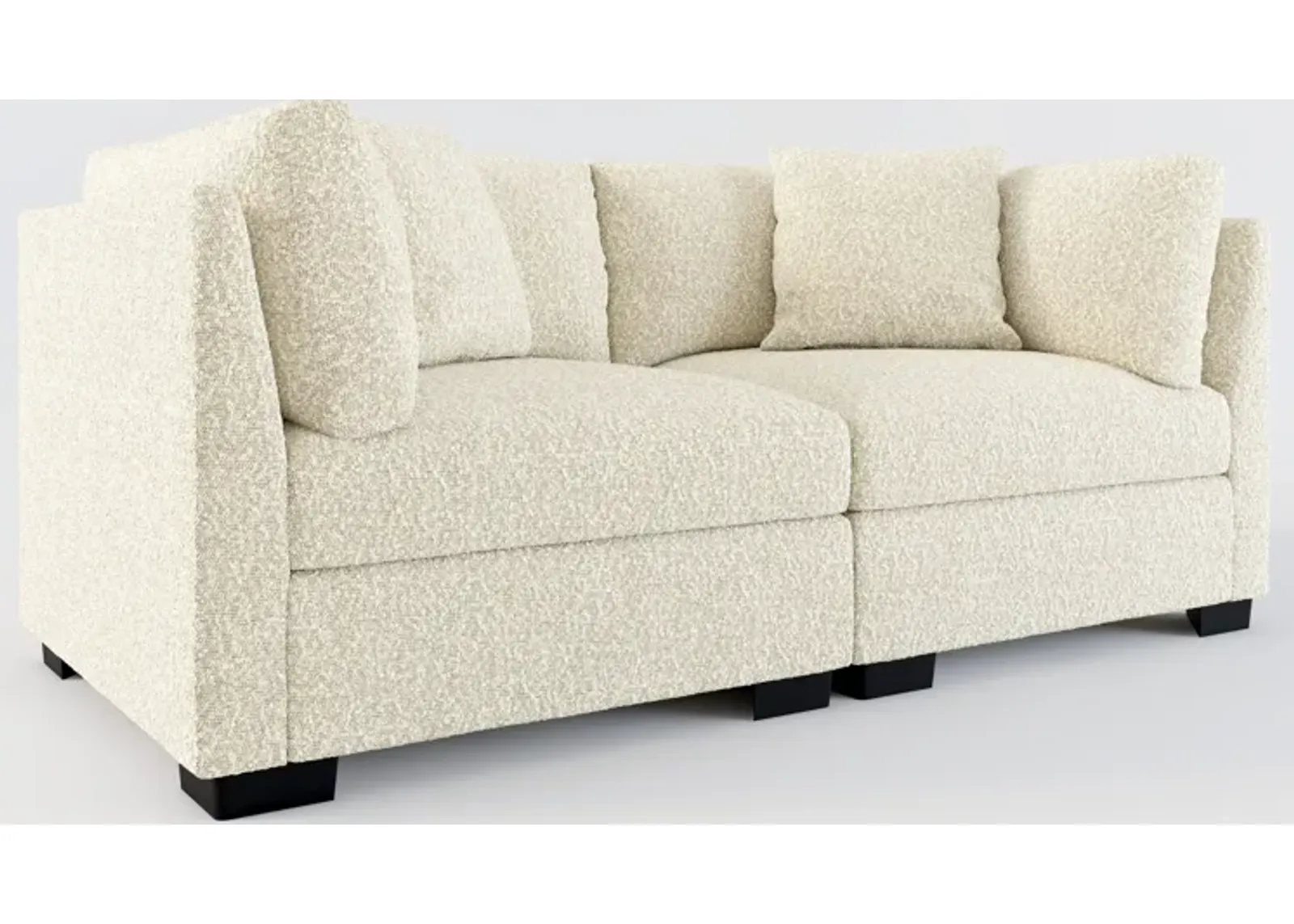 Beckham Foam Comfort 2-Piece Sofa - Bloke Cotton