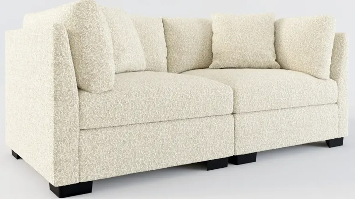 Beckham Foam Comfort 2-Piece Sofa - Bloke Cotton