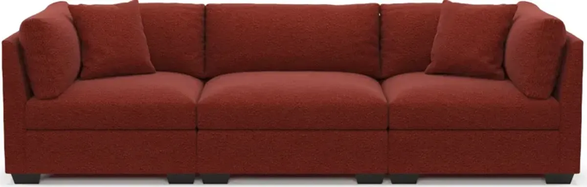 Beckham Foam Comfort 3-Piece Sofa - Bloke Brick