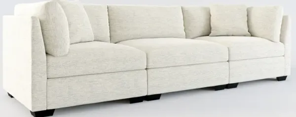 Beckham Foam Comfort 3-Piece Sofa - Merino Chalk