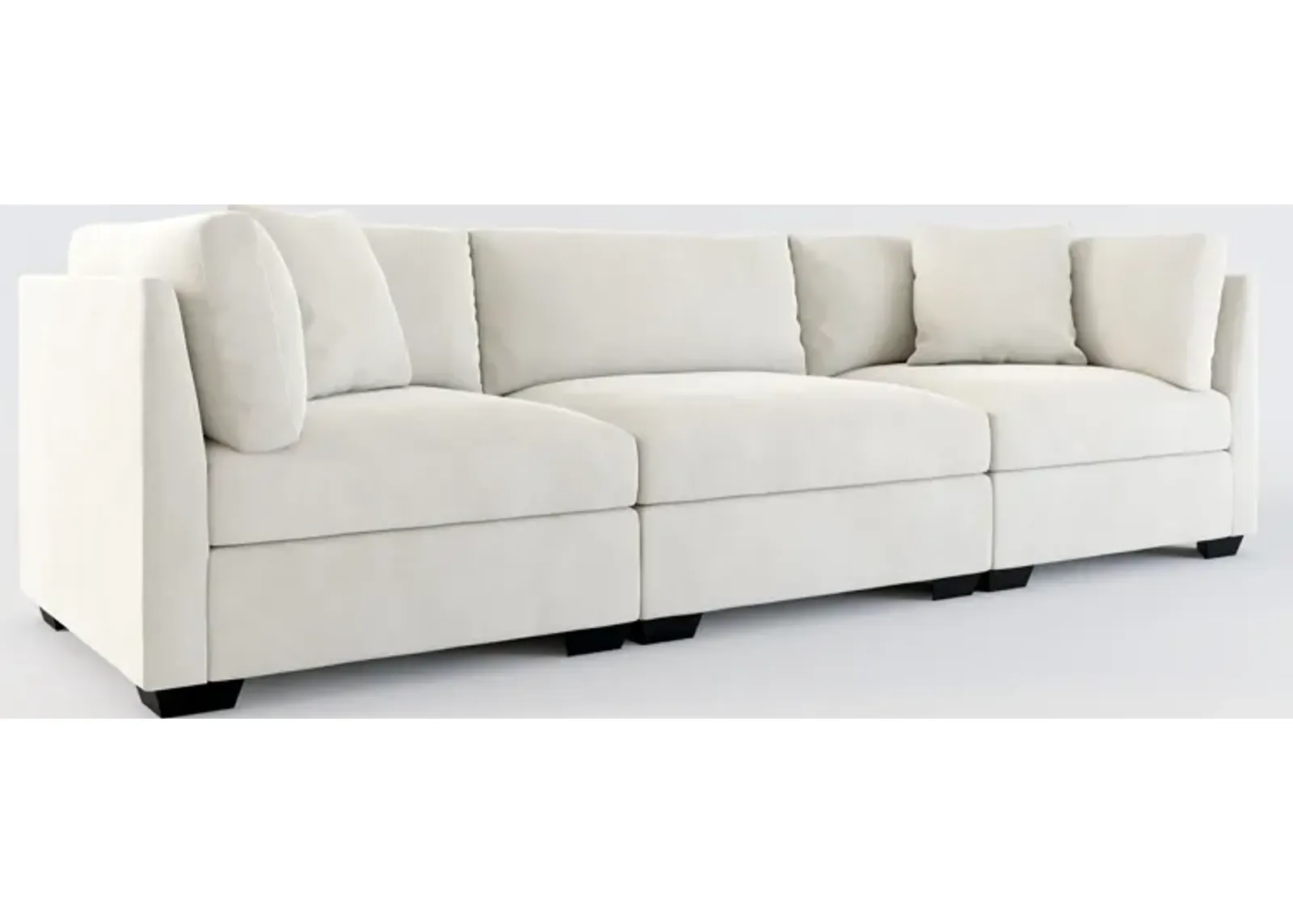 Beckham Foam Comfort 3-Piece Sofa - Laurent Beach