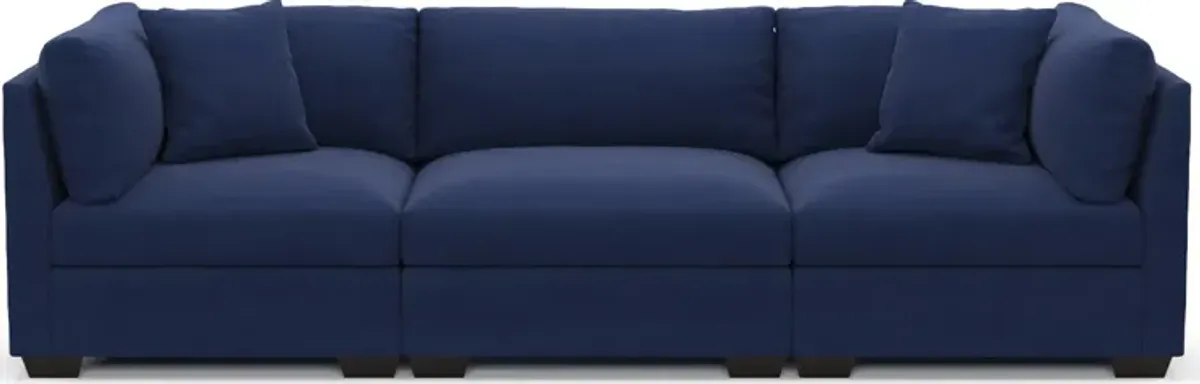 Beckham Foam Comfort 3-Piece Sofa - Abington Indigo