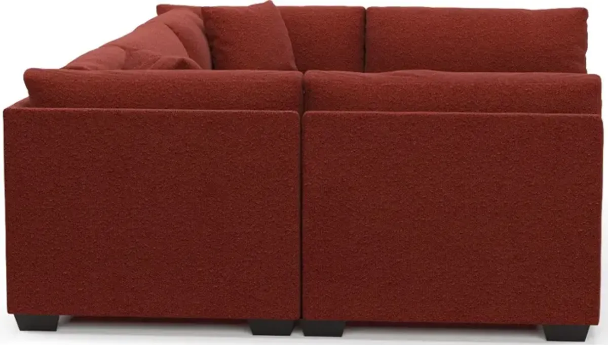 Beckham Foam Comfort 6-Piece Pit Sectional - Bloke Brick