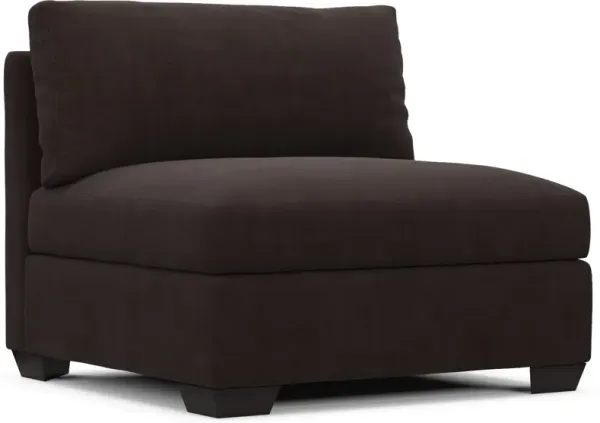 Beckham Hybrid Comfort Armless Chair - Merrimac Dark Brown
