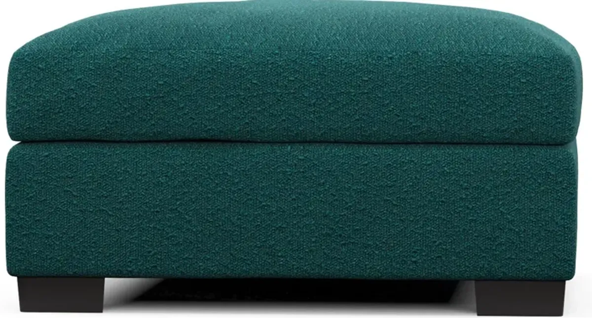 Beckham Hybrid Comfort Ottoman - Bloke Peacock