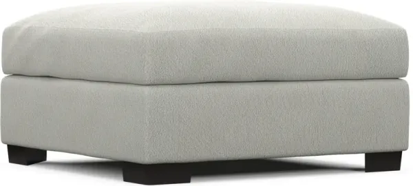 Beckham Hybrid Comfort Ottoman - Oslo Snow