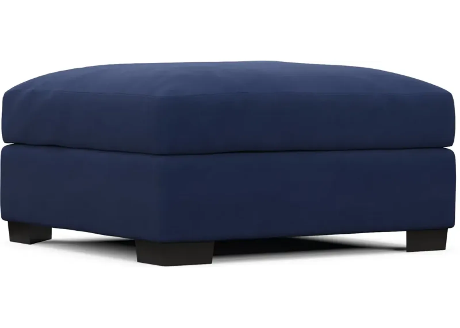 Beckham Hybrid Comfort Ottoman - Abington Indigo