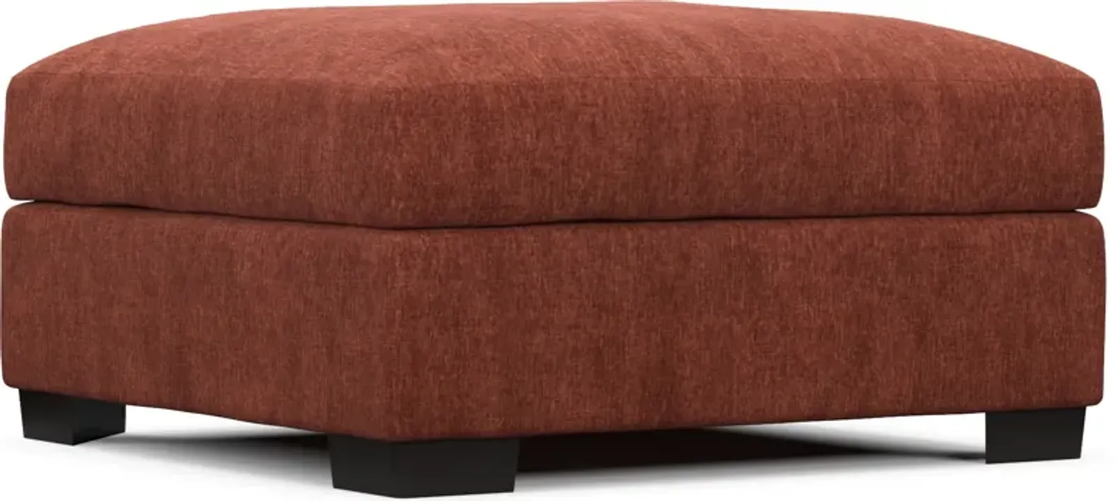 Beckham Hybrid Comfort Ottoman - Contessa Paprika